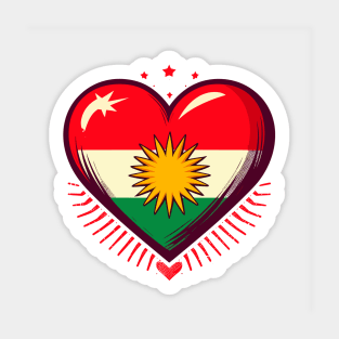 Biji kurdistan freedom and love Sticker